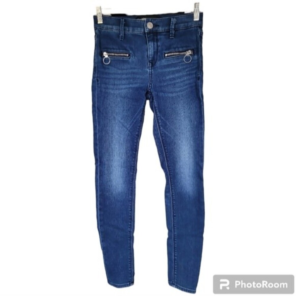 Express Express SuperSoft Ankle Legging Mid Rise Skinny Denim Stretch Jeans